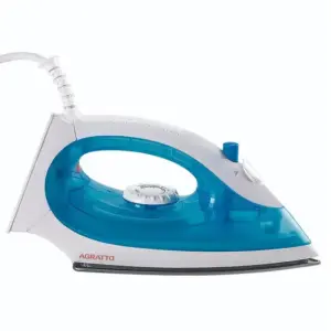 Ferro Elétrico de Passar Roupa a Vapor Agratto com Base Antiaderente 1400W 220V