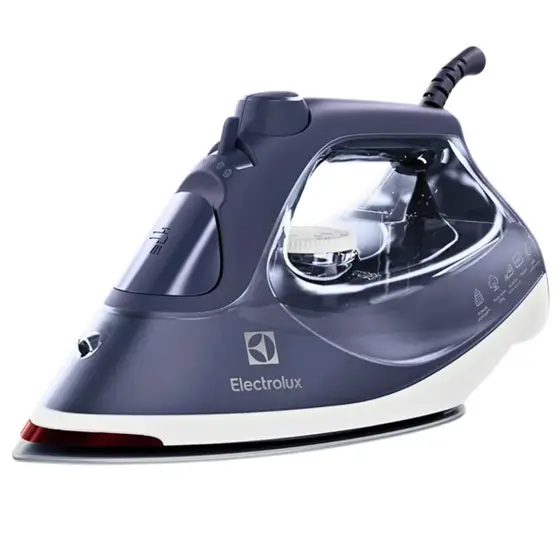 Ferro de Passar a Vapor Electrolux Experience Care com Base de Cerâmica Azul 1500W 127V ESI60