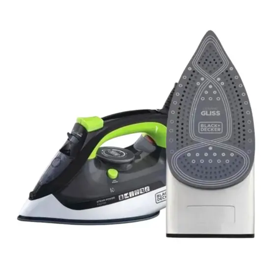 Ferro de Passar Roupa a Vapor Black & Decker com Base de Cerâmica Elétrico 1200W 127V FX2750