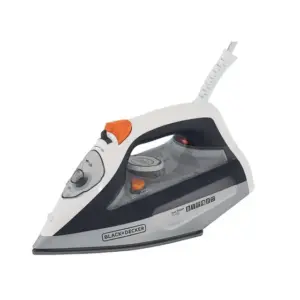 Ferro de Passar Roupas a Vapor Black & Decker Ceramic Gliss com Antigotejamento Cinza 2000W 220V FX3100