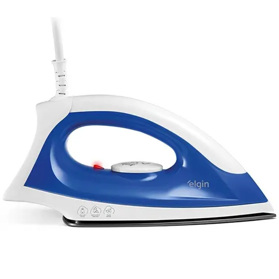 Ferro a Seco Elgin Iron Force Plus com Base Antiaderente e Ajuste de Temperatura Azul