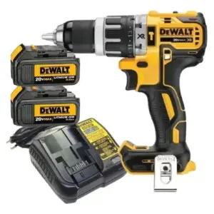 Furadeira de Impacto Parafusadeira DeWalt DCD796 20V com 2 Baterias 3Ah e Carregador
