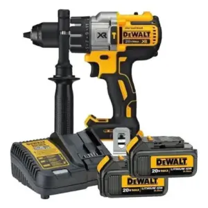 Furadeira de Impacto Parafusadeira DeWalt DCD996 20V com 2 Baterias 3Ah e Carregador DCB115