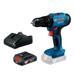 Furadeira Parafusadeira de Impacto Bosch com 1 Bateria 18V Carregador e Maleta Bivolt GSB183LI