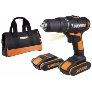 Furadeira Parafusadeira de Impacto a Bateria Worx PowerShare Max 20V 000765