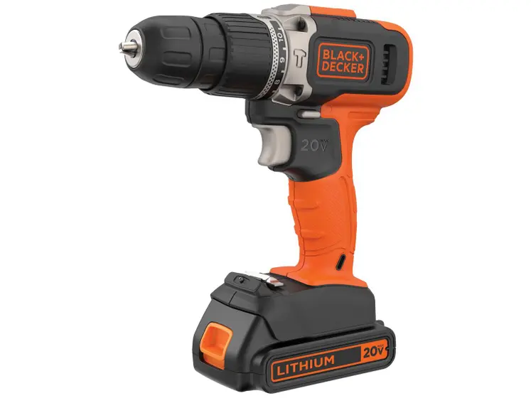 Furadeira de Impacto Parafusadeira Black+Decker a Bateria 20V MAX Kit 3 Peças