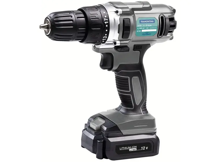 Furadeira Parafusadeira a Bateria Tramontina 12V com Peças 42383001