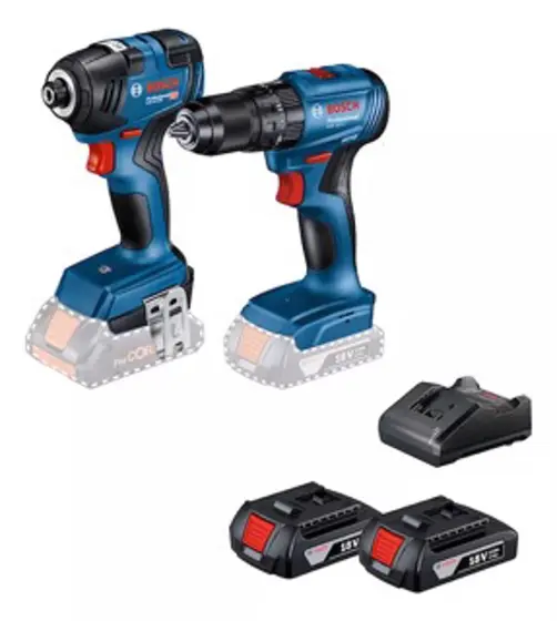 Kit Furadeira de Impacto Bosch GSB 185-LI + Chave de Impacto GDR 18V-200