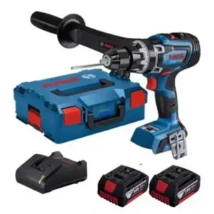 Furadeira Parafusadeira de Impacto Bosch GSB 18V-150C 18V com 2 Baterias