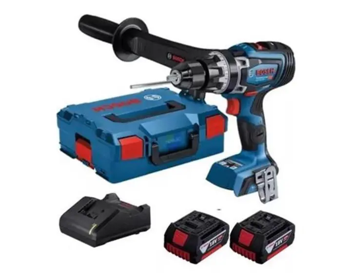 Furadeira Parafusadeira de Impacto Bosch GSB 18V-150C 18V com 2 Baterias