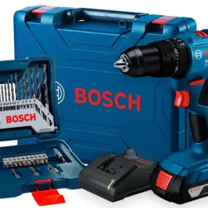 Furadeira de Impacto Parafusadeira Bosch GSB 183-LI 18V com Maleta e Kit de Acessórios