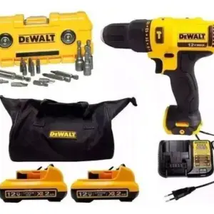 Furadeira de Impacto Parafusadeira DeWalt DCD716 12V com Pontas