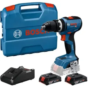 Furadeira Parafusadeira de Impacto Bosch GSB 18V-65 18V com 2 Baterias