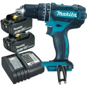 Furadeira de Impacto Parafusadeira Makita DHP482 18V com 2 Baterias 3Ah