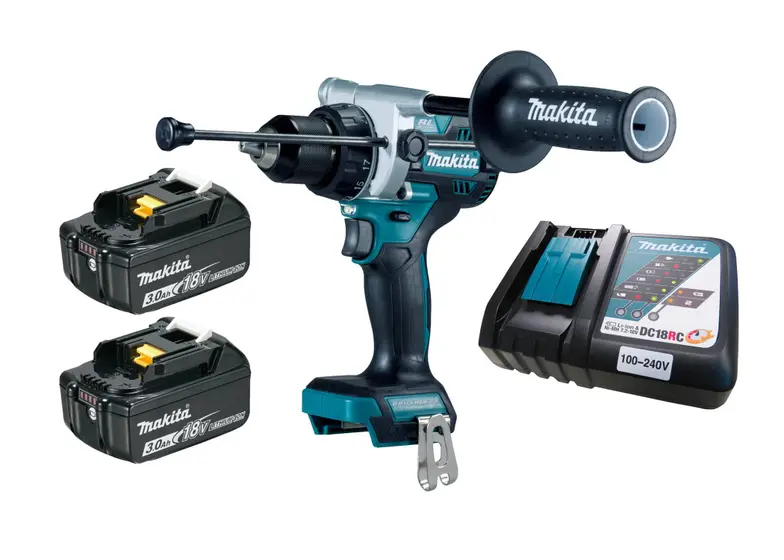 Furadeira de Impacto Parafusadeira Makita DHP486 18V com 2 Baterias 3Ah Bivolt