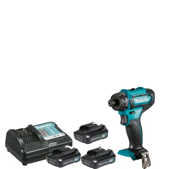 Furadeira Parafusadeira Makita DF033DZ 12V com 3 Baterias 1.5Ah Bivolt