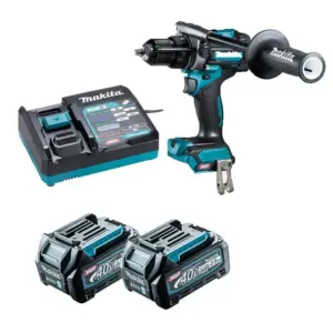 Furadeira de Impacto Parafusadeira Makita XGT HP001 40V com 2 Baterias 2.5Ah 110V
