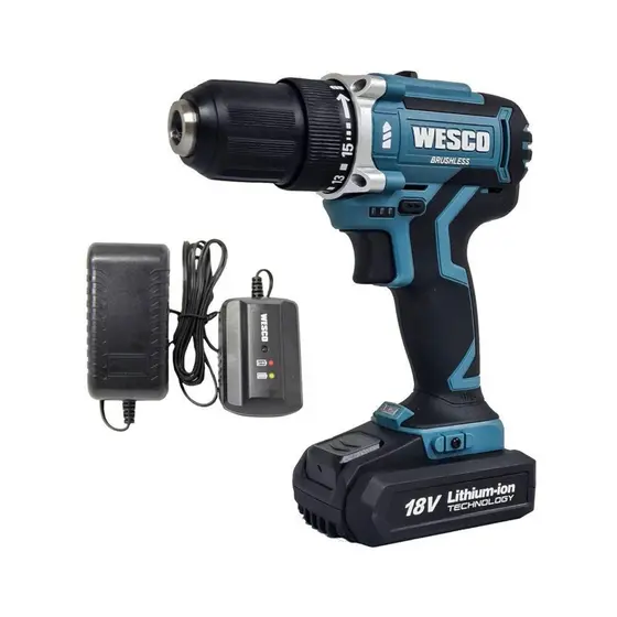 Furadeira Parafusadeira a Bateria Wesco WS2324 18V Brushless