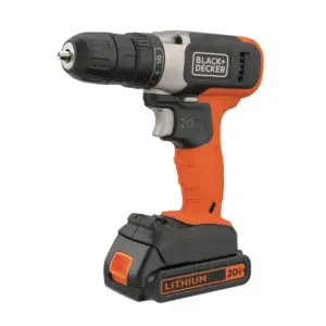 Furadeira Parafusadeira Black+Decker 3/8″ a Bateria Lítio 20V Bivolt