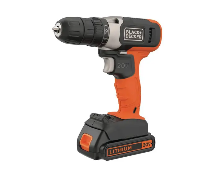Furadeira Parafusadeira Black+Decker 3/8″ a Bateria Lítio 20V Bivolt