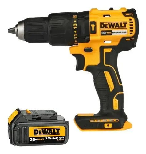 Furadeira de Impacto Parafusadeira DeWalt DCD778 a Bateria 20V 3Ah (Sem Carregador)
