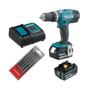Furadeira Parafusadeira de Impacto Makita DHP453SFX8-P 1/2″ 18V com Acessórios Bivolt
