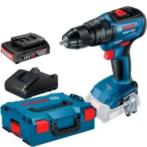 Furadeira de Impacto Parafusadeira a Bateria Bosch GSB 18V-50 1/2″ 18V Brushless com Maleta