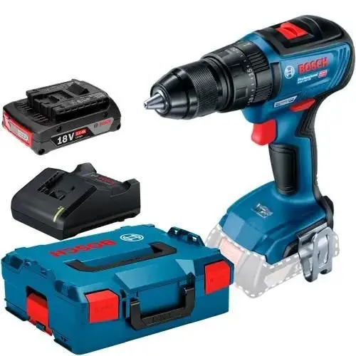 Furadeira de Impacto Parafusadeira a Bateria Bosch GSB 18V-50 1/2″ 18V Brushless com Maleta