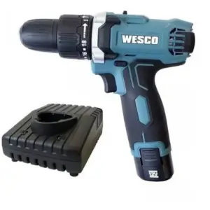 Furadeira de Impacto Parafusadeira Wesco 12V 1.5Ah Li-Ion