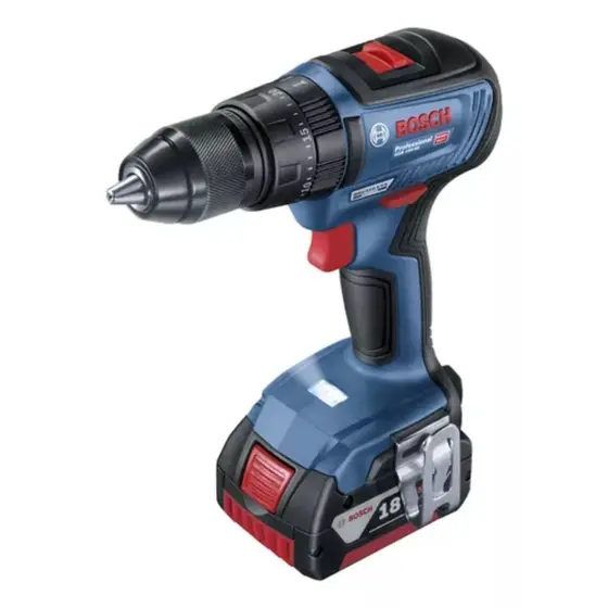 Furadeira Parafusadeira de Impacto Bosch 18V com 2 Baterias e Maleta