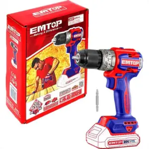 Furadeira Parafusadeira Emtop 20V 60Nm Sem Bateria Sem Carregador