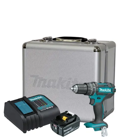Furadeira de Impacto Parafusadeira a Bateria Makita DHP482Z 18V com Bateria 5Ah