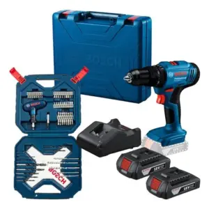 Furadeira de Impacto Parafusadeira Bosch GSB 183-LI 18V com Kit 54 Peças