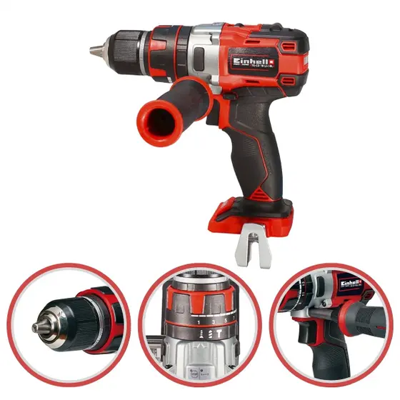 Furadeira de Impacto Parafusadeira Einhell Profissional 18V a Bateria Brushless 13mm