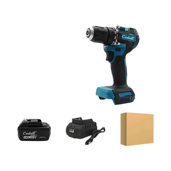 Furadeira Parafusadeira de Impacto Sem Fio Makita 18V Sem Escova com LED 1700RPM DDF487