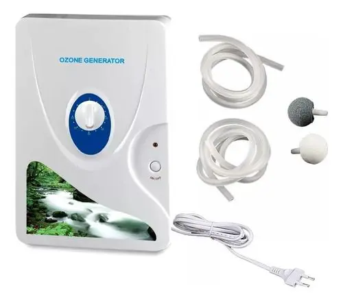 Purificador de Ar Gerador de Ozônio Ozone Turbo para Óleo, Água e Ar 600mg/h