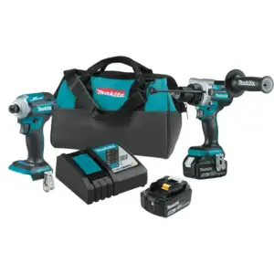 Kit Combinado Furadeira e Parafusadeira Makita XT288T 18V LXT Brushless com Bateria 5.0Ah