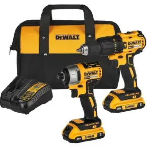Kit Combo Parafusadeira Furadeira de Impacto Dewalt 20V Brushless com Bolsa Bivolt DCD7781 + DCF7871