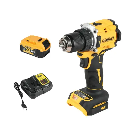 Kit Furadeira de Impacto Sem Fio DeWalt DCD805 20V Brushless com Ferramentas
