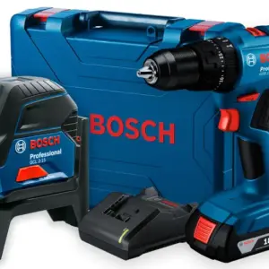 Kit Parafusadeira Bosch 18V com Nível a Laser