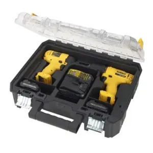 Kit Parafusadeira Chave de Impacto Dewalt 12V com 2 Baterias 1.3Ah e Maleta