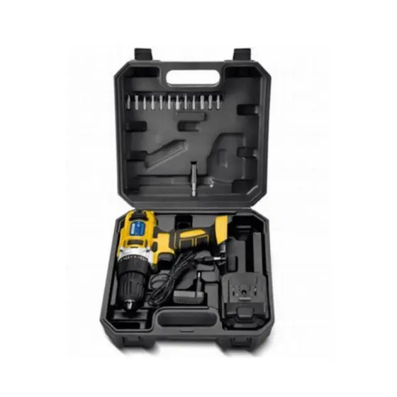 Kit Parafusadeira Furadeira à Bateria Tramontina 12V com 16 Peças