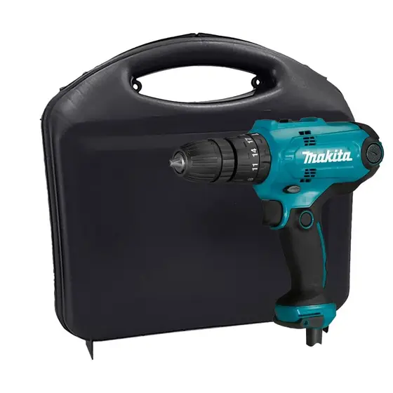 Kit Parafusadeira Furadeira de Impacto Makita 3/8 127V com Maleta HP0300