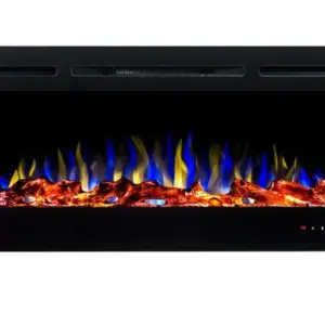 Aquecedor Lareira Elétrica de Embutir Chaleur Brasil Preta 55 Polegadas 3D 220W Aquecedor Lareira Elétrica de Embutir Chaleur Brasil Preta 55 Polegadas 3D 220W