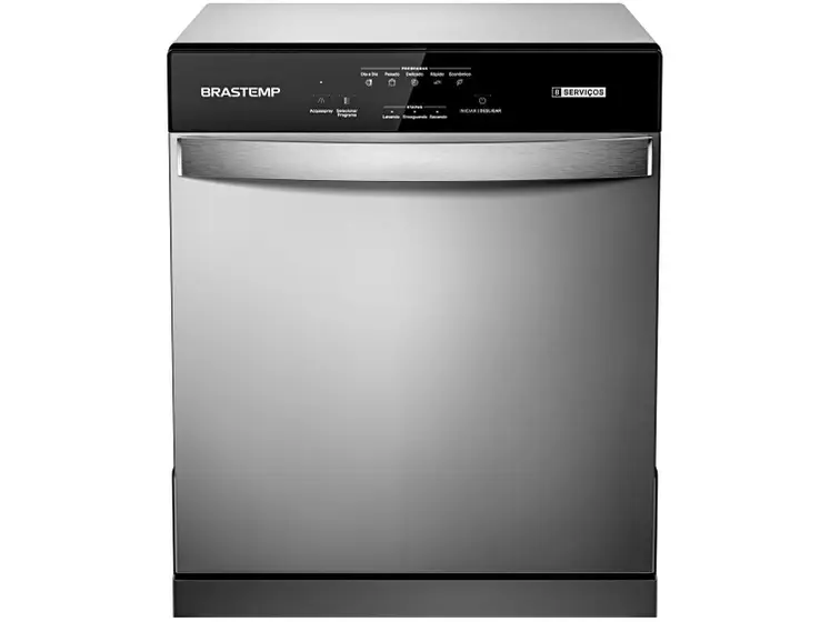 Lava-Louças Brastemp 8 Serviços Cinza Metálico BLF08
