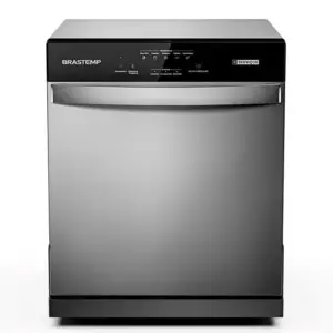 Lava-Louças Brastemp 8 Serviços Cinza Metálico com 5 Programas de Lavagem BLF08B