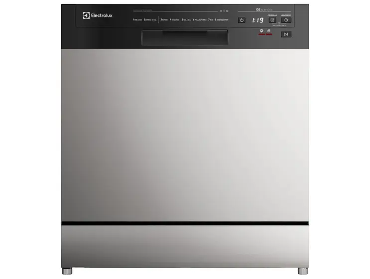 Lava-Louças Electrolux 8 Serviços Inox com Função Higienizar LS08E