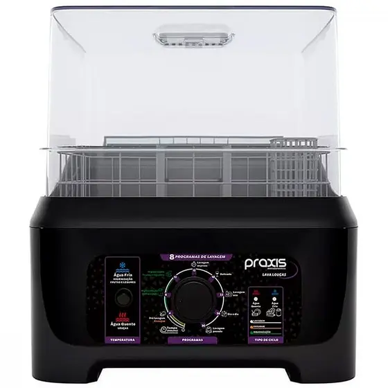 Lava-Louças Portátil Praxis Semi-Automática Preto 220V LLPP