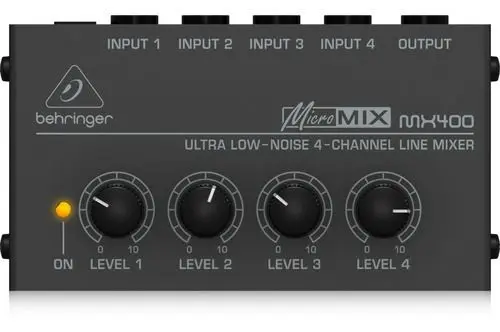 Mini Mixer Behringer Micromix 4 Canais Compacto 127V MX400