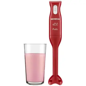 Mixer 2 em 1 Mondial Pratic 200W Vermelho M-15-R Mixer 2 em 1 Mondial Pratic 200W Vermelho M-15-R